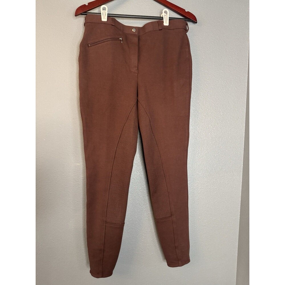 Horze Women's Riding Breeches Equestrian Brown EU 42/US 30 Cotton-Spandex Blend